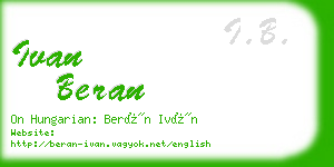 ivan beran business card